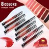 Onkessy 8 Colors Matte Lipstick labiales mate Matte Liquid Lipstick Set, Long-Lasting 12, Smudge Proof, Waterproof, Velvet Black Lipstick for women