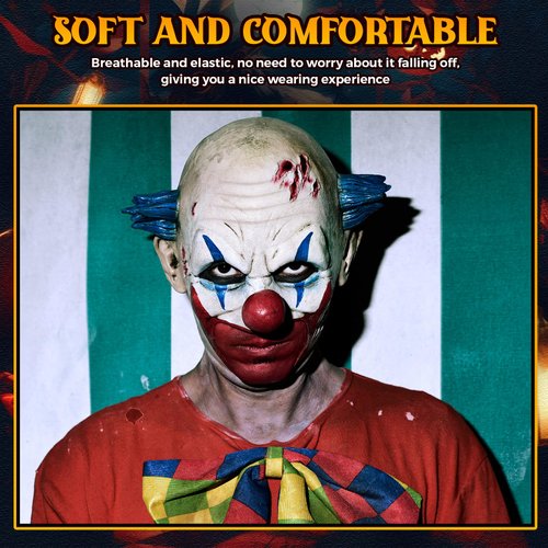 Syhood 4 Packs Halloween Bald Caps Makeup Latex Bald Head Wig Cap Bald Hat Costume Accessories for Women Men Adults(White,skin,Assorted)