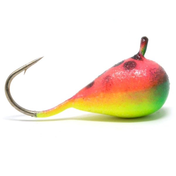 Clam Drop Jig Chartreuse/Pink Glow Spot (1/64 Oz)
