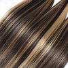 P1B27 Highlight Straight Bundles Human Hair Honey Blonde Bundle 8 10 12 Inch Two Tone Black and Blonde Straight Human Hair Bundle Double Weft Brazilian Virgin Remy Hair Extensions