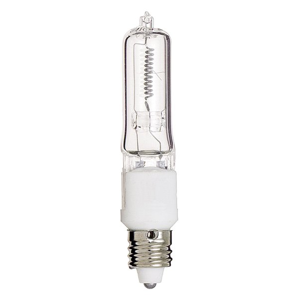 Satco S3484 1/Card 120V 75-Watt T4 E11 Base Light Bulb, Clear