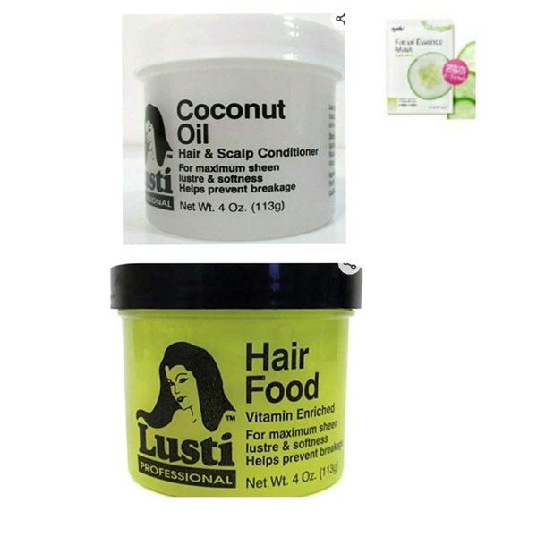 Lusti Coconut Oil Hair & Scalp Conditioner & Hair Food, 4 Oz (Pack Of 2)