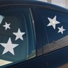 8 Pieces Crystal Car Stickers Bling Rhinestone Star Decals Self-Adhesive Car Stickers Auto Emblem Decals Stickers Decoration for Cars Bumper Window Laptops Luggage