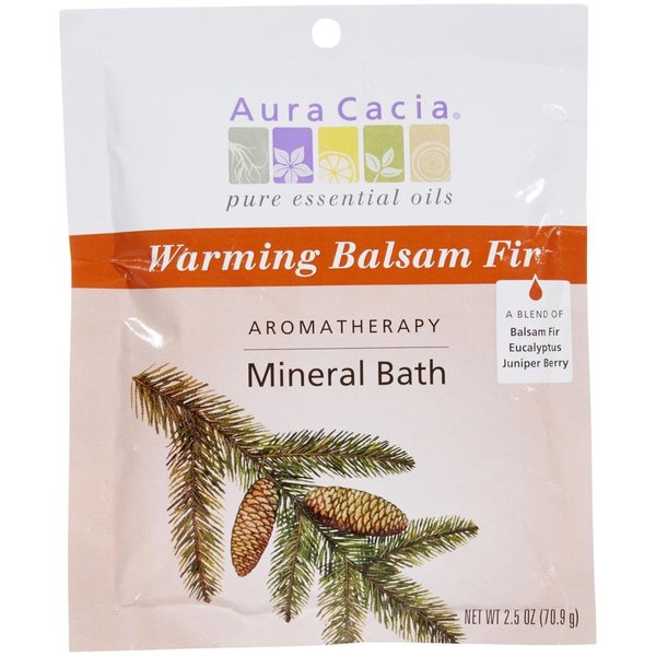 Aura Cacia Mineral Bath, Warming Balsam Fir, 2.5 Ounce