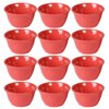 TrueCraftware- 7 oz Bouillon Cup Orange Color Melamine Set of 12- Dishwasher Safe Break-Resistant Reusable Bowls Serving Soup Bowl Broth Cups Soup Bowls Ice Cream Dipping Sauce