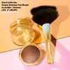Kosas Sun Show Glowy Warmth Baked Bronzer - Contouring Powder for Cheekbones, Nose & Jawline - Enriched with Concentrated Fatty Acids - Talc-Free, Vegan & Hypoallergenic - Escape