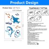 Mocossmy Dinosaur Temporary Tattoos for Kids,9 Sheets Dinosaur Shark Pirate Waterproof Fake Tattoo Body Decoration DIY Crafts for Kids Boys Girls Birthday Gifts Ocean Themed Party Favor Supplies