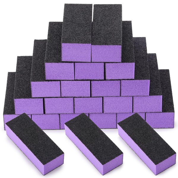 20 Pcs Nail Buffer Blocks, 60/100 Grit Buffing Block Files for Natural and Acrylic Nails
