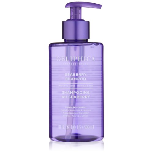 Obliphica Seaberry Shampoo for Medium to Coarse Hair - Frizz Free, Nourished, and Damaged Repaired Hair - Hair Mask & Treatment for Dry Hair and Growth - 10 Fl Oz