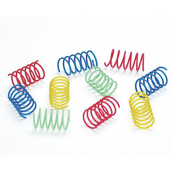 SPOT Ethical Pet Colorful Springs Wide Spiral Cat Toys - Contains 14 Packs of 1014