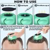 LOULANLUXE Scalp Applicator Comb, Hair Oil Applicator, Hair Growth Liquid Guide Comb for Hair Treatment Growth Medicine Fluid Essential Oil Serum with Portable Waterproof Drawstring Bag (Green)