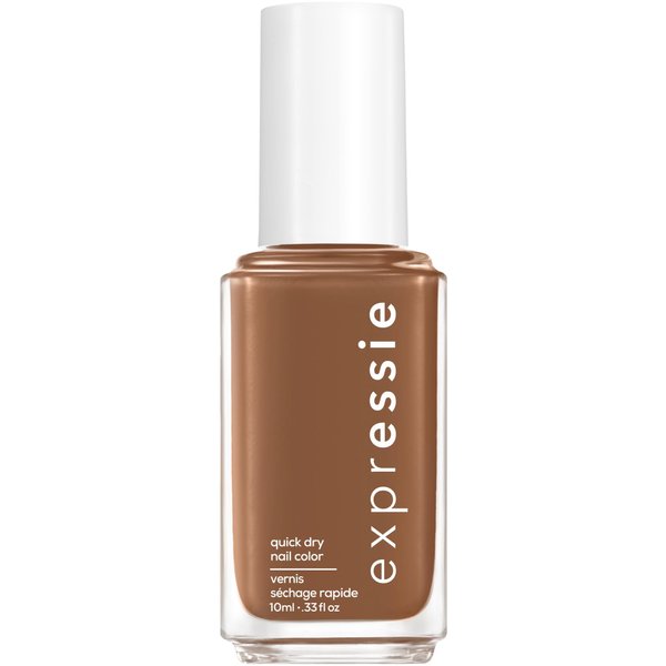 Essie expressie, Quick-Dry Nail Polish, 8-Free Vegan, Warm Brown, Cold Brew Crew, 0.33 fl oz