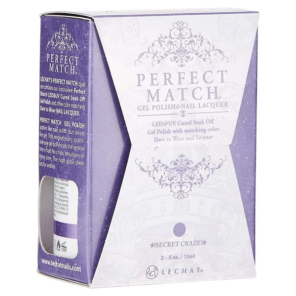 LeChat Perfect Match Gel Polish, Secret Craze, 0.5 Ounce (PMS182)