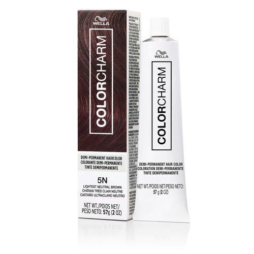 WELLA Color Charm Demi Permanent Hair Color, 5N Lightest Neutral Brown,2 oz