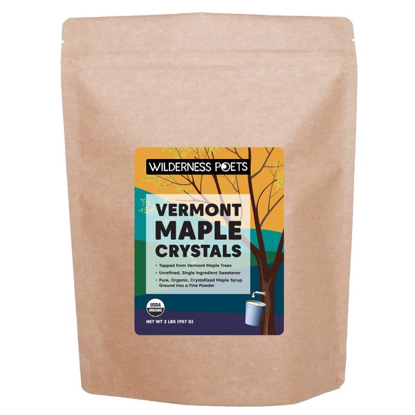 Wilderness Poets Organic Maple Sugar Crystals (32 Ounce - 2 Pound)