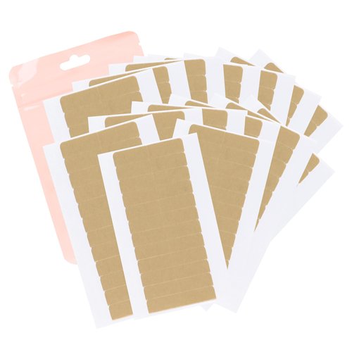 GOO GOO Hair Extension Tape Double Sided Adhesive Replacement Tape, Professional Strong Tapes for Tape in Hair Extensions 180pcs, 1.6 * 0.3inch per Piece
