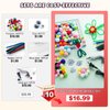 YHMQDU Pom Poms Set 460 PCS Orange Crafts Fuzzy Balls with Glue Gun for Autumn Thanksgiving Christmas DIY Arts and Craft Making Decorations