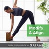 Gaiam Cork Yoga Brick – 9x5.5 Inch, Natural Cork Brick for Yoga, Pilates, Stretching, Balance, Gym, Home Workout, Meditation, Non-Slip, High-Density, Rounded Edges for Enhanced Poses and Flexibility