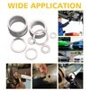 576 pcs Oil Drain Plug Gasket Aluminum Washer Crush Seal Assortment Kit, Including 18 Sizes-M6 M8 M10 M12 M14 M16 M18 M22 M24