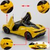 iPariser McLaren 720s Toy Cars Roadster Model 1/24 Yellow Alloy Collectibles Die-cast Vehicles with Sound and Light