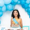 BAHABY It's My Birthday Sash & Rhinestone Birthday Tiara Set Birthday Sash and Crowns for Women Happy Birthday Decorationss- Blue