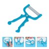 Spring Epilator Facial Hair Remover Hair Removal Spring Upper Lip Chin Cheeks Neck Stainless Steel Hair Threader 2pcs/ Set Blue
