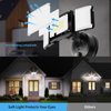 Olafus 60W Flood Lights Dusk to Dawn Outdoor Lighting, IP65 Waterproof LED Security Light with Photocell, 6000LM Dusk Dawn Outside Light, 6500K Black Exterior Floodlight for Yard Garden Porch Backyard