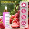 Strawberry Vanilla After Shave Oil Women for Smooth Skin, 90ml Soft Serve After Shave Oil, Soothing & Hydrating Shave Serum Prevent Ingrown Hairs & Dryness