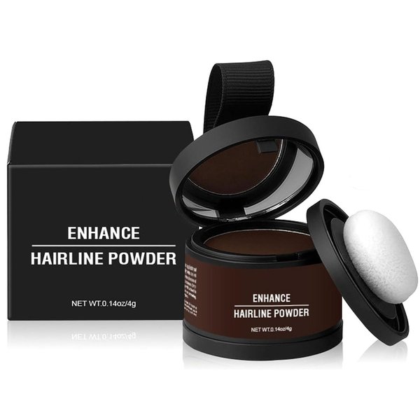Waverloo Magic Root Cover Up, Waverlo Magic Root Cover Up, Waverly Magic Root Cover Up, 14 Colors Root Touch Up Powder with Mirror, Water Sweat Resistant (Dark Brown, 1PC)