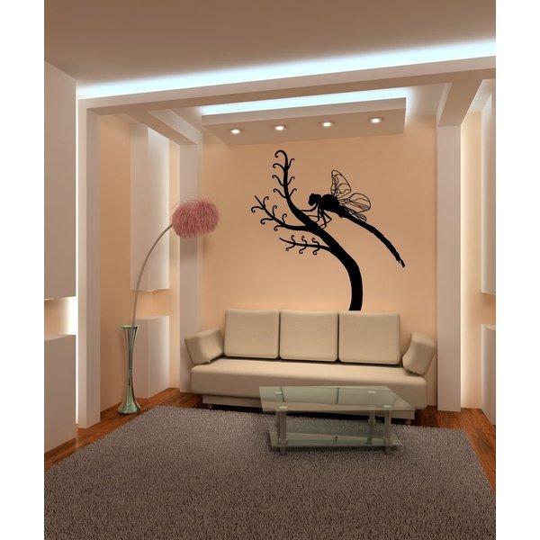 Stickerbrand Vinyl Wall Decal Sticker Dragonfly on Branch OS_MB695s