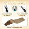 Full Shine Tape in Hair Extensions 16 Inch Tape in Real Hair Extensions Color 10 Fading to 14 Balayage 20 Pcs 50 Grams Tape in Human Hair Extensions Blonde Tape in Extensions