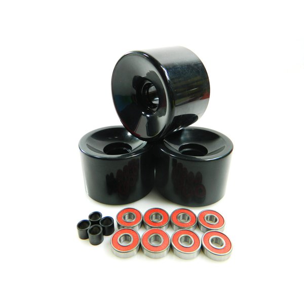 Choice 78a Longboard Wheels (Offset), 76mm, Black