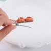 5PCS Mini Food Hair Clips Egg Tart Duckbill Clips Pizza BB Hairpins Simulated Food Hot Dog Hairpins Bread Side Clips Hair Accessories