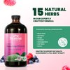 Serene Herbs Soursop Bitters Liquid - Organic Herbal Sour Sop Guanabana with Black Seed, Moringa, Irish Moss & Ginger – Gut Support, Energy & Immune Boost – Vegan, Non-GMO – Mixed Berry Flavor – 16 oz