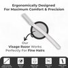 Visage Precision Facial Razors, Touch-up Dermaplaning Tool, Eyebrow Razor, Facial Hair/Peach Fuzz Removal, Face Shavers for Women and Men - 3 count