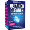 BREELEX Denture Cleaning Tablets - 120 Retainer Cleaner Tablets for Aligner, Mouth & Night Guard - FSA HSA Approved Products - Dental Cleanser for Nightguards- Fresh in 3 Minutes - 120 Tablets