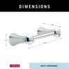 DELTA FAUCET 73850 Lahara Wall Mount Pivot Arm Toilet Paper Holder Bath Hardware Accessory in Polished Chrome