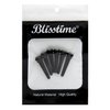 Blisstime 6pcs Ebony Guitar Pins Inlaid Abalone Dot Acoustic Guitar Replacement Parts