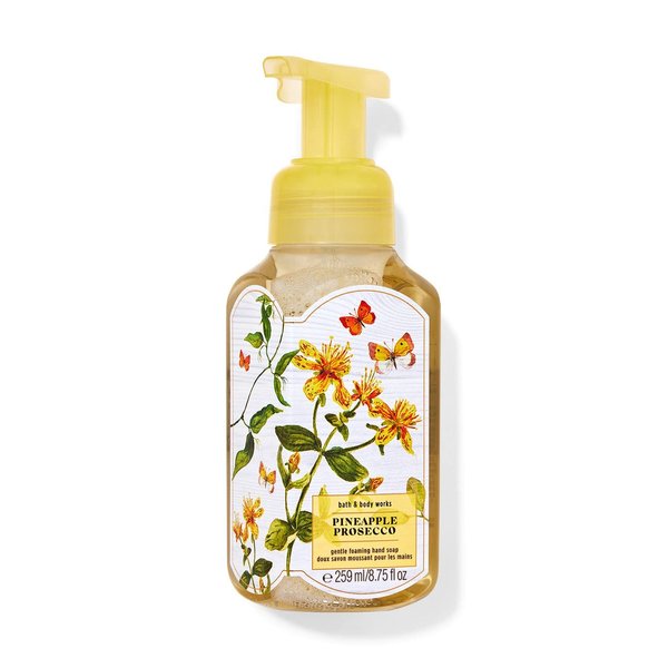Bath & Body Works Pineapple Prosecco Gentle Foaming Hand Soap 8.75 Ounce 2-Pack (Pineapple Prosecco)