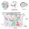 Birthday Merch Set, Im The Birthday Girl Its Me Card, Birthday Cosmetic Bag, 50PCS Temporary Tattoos for Music Tour Birthday Party, Birthday Decorations Party Favors, Girls women Fans Birthday Merch
