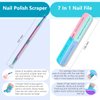 ATOANY Gel Nail Polish Remover 0.5 Fl Oz with Nail File & Nail Polish Scraper, Professional Gel Polish Remover for Nails, Easily & Quickly Remove Nail Polish in 3-5 Minutes, Doesn't Hurt Nails