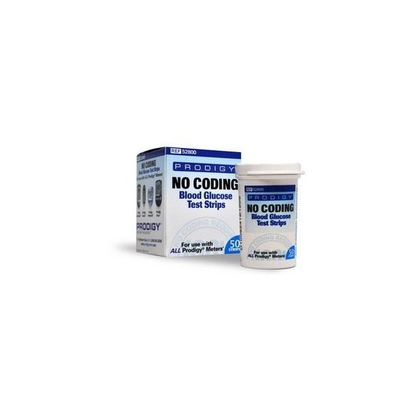 Diabetic Testing Strips No Coding Medicare - 50 ct - Prodigy 52800