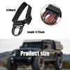 Suvnie 2PCS Roll Bar Coat Hanger Clothes Hook for Wrangler CJ YJ JL JT LJ TJ JK JKU JLU, Auxiliary Automotive Hanging Buckle Parts, Durable Stand Clothes Hanger Belt, Car Accessories (Black)