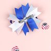 2PCS Patriotic Hair Bows Clips 4th of July Star Hair Clips with Heart Grosgrain Ribbon Bowknot Boutique Alligator Hairpin Independence Day Headwear Accessories for Kids Girls Women(Style C)