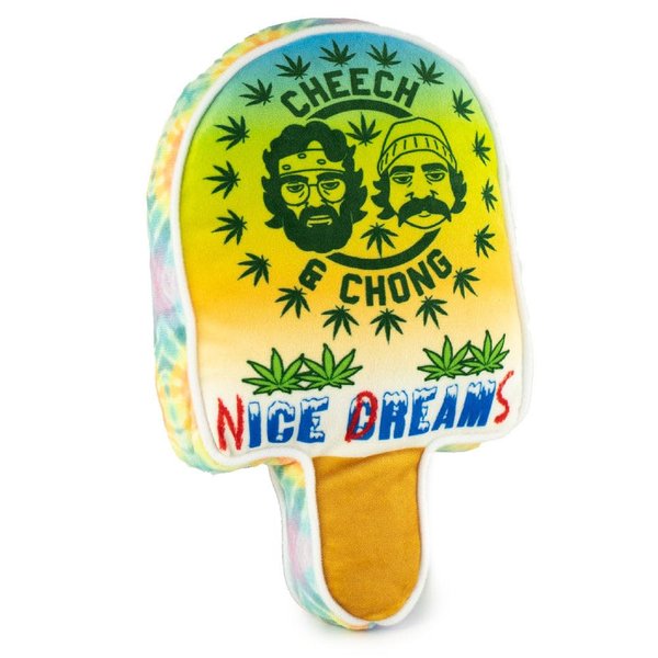 Buckle-Down Dog Toy, Plush Squeaker Cheech and Chong Nice Dreams Popsicle (DTPT-CHEAN) 5" x 8"