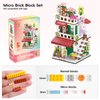 XIU Flower Store Building Block Kits,(1085pcs) Garden House Model Mini Building Block Set, MOC Flower House Block Kit for Women Girls, Creative Gifts for Adult Kids Age 8 10 12 14+