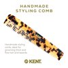 Kent 6T TY Fine Tooth Comb and Wide Tooth Hair Comb Styling Comb for Hair Care, Barber and Beard Combs For Men Grooming-Hair Combs for Men, Women and Kids Hair Care for Wet or Dry, Medium Thick Hair
