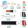 40pcs Pool Cue Repair Kit: 2 Pool Cue Tip Clamp + 20 Billiard Cue Tips + 5 Chalk Cubes + 5 Pool Cue Ferrule + 2 Planers + 4 Shaper, Billiard Cues Replacement Accessories(Multicolor)