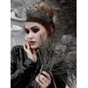 TOBATOBA Black Tiara Black Crown for Women, Gothic Crown Halloween Wedding Tiara Halloween Costumes for Women, Queen Crown Black Wedding Gothic Tiara Halloween Accessories for Women Prom Cosplay Party