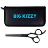 Big Kizzy Thinning Shears - blend in extensions, add layers and texturize with sharp stainless steel blending scissors for extensions, wigs, hair pieces, clip ins, or natural hair
